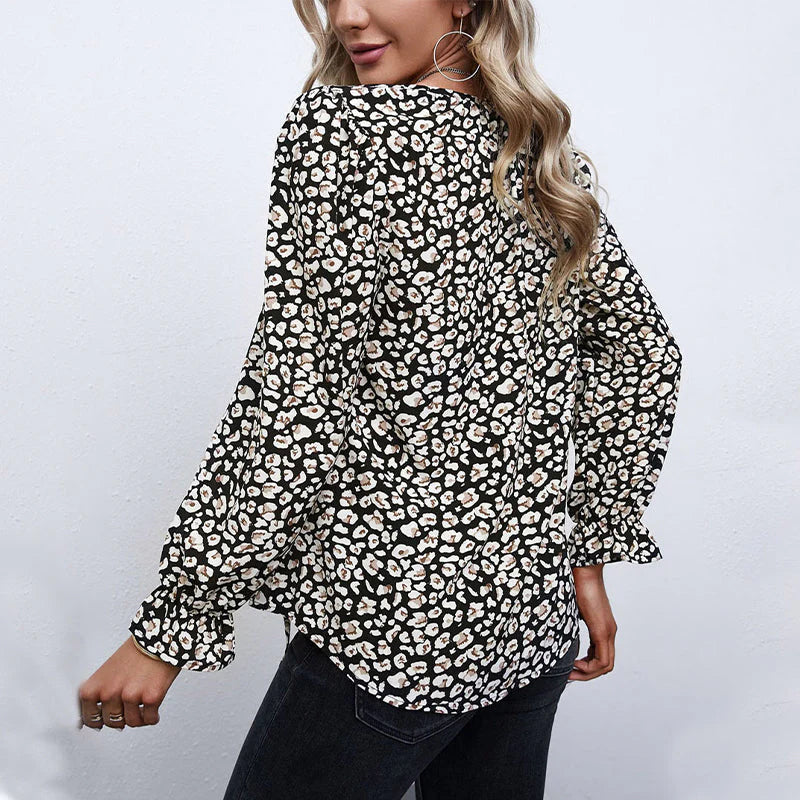 Rowan™ | Floral Print Boho Blouse