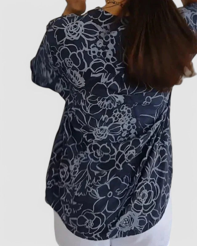 The Catherine- Floral Blouse