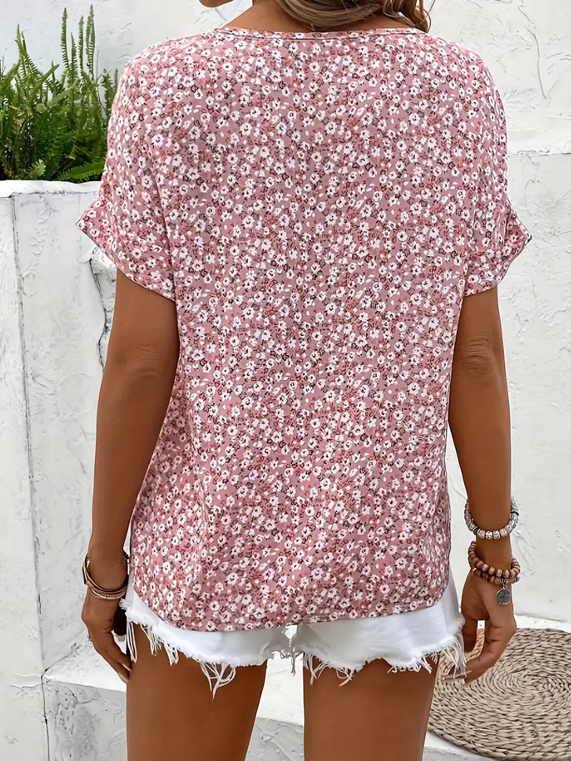 The Mirabelle - Floral Button Down Blouse