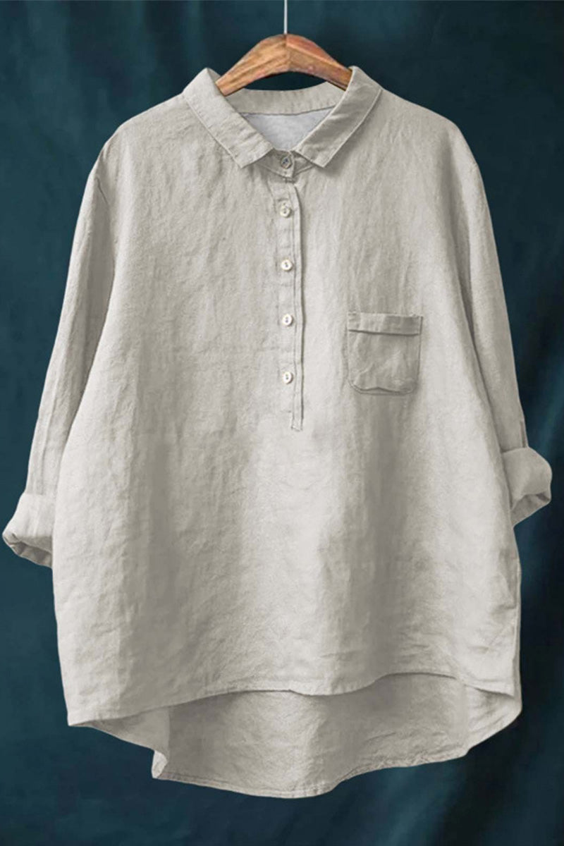 Alliyah | Vintage Cotton-Linen Shirt