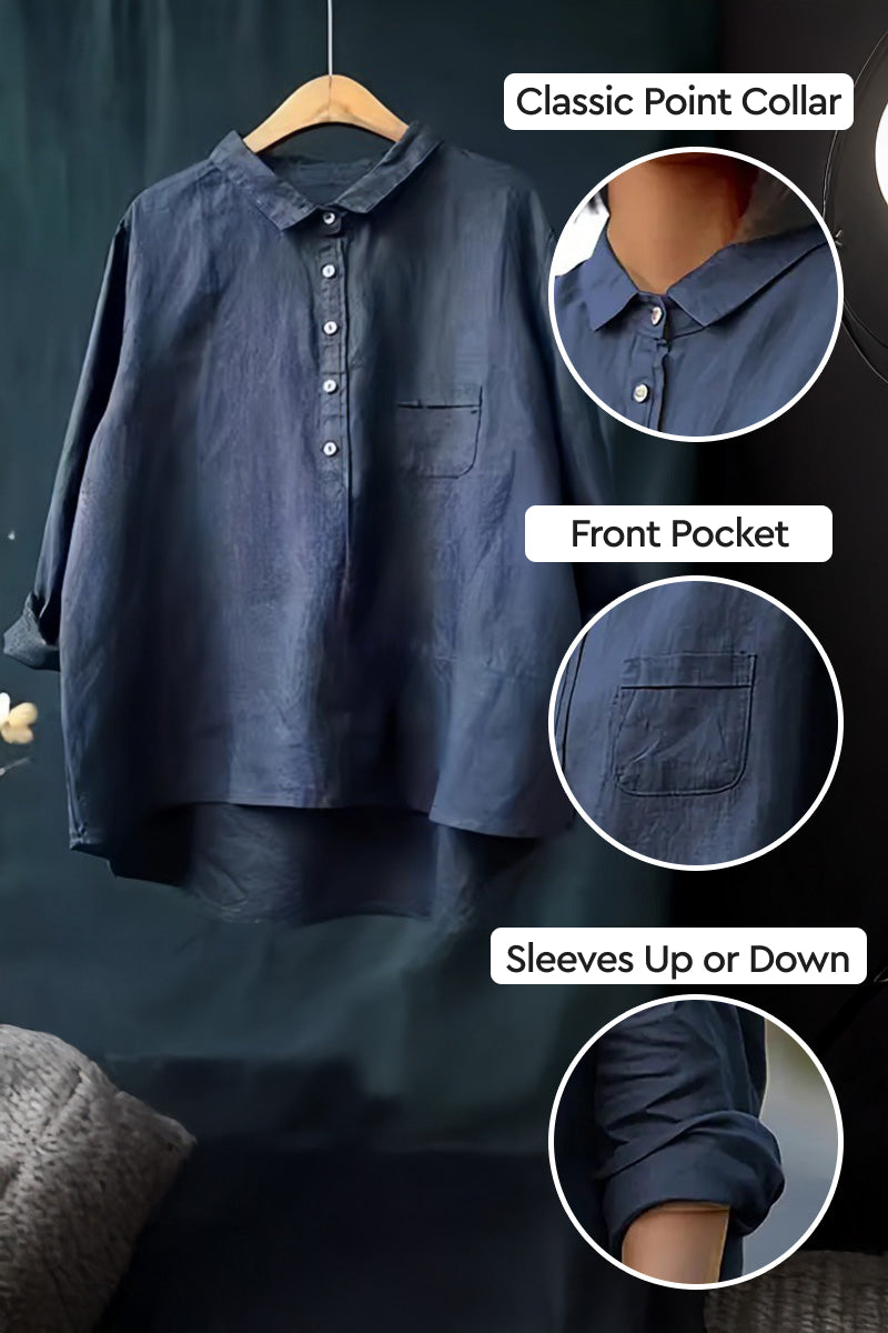 Alliyah | Vintage Cotton-Linen Shirt