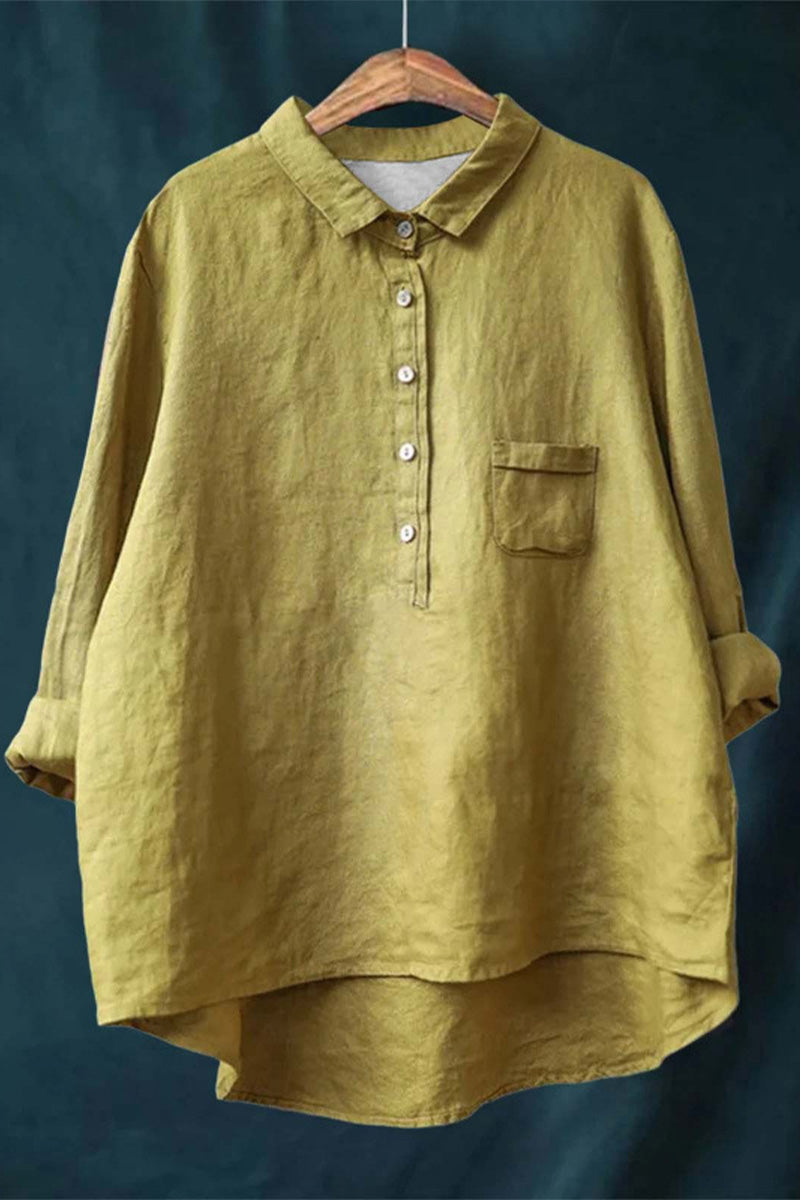 Alliyah | Vintage Cotton-Linen Shirt