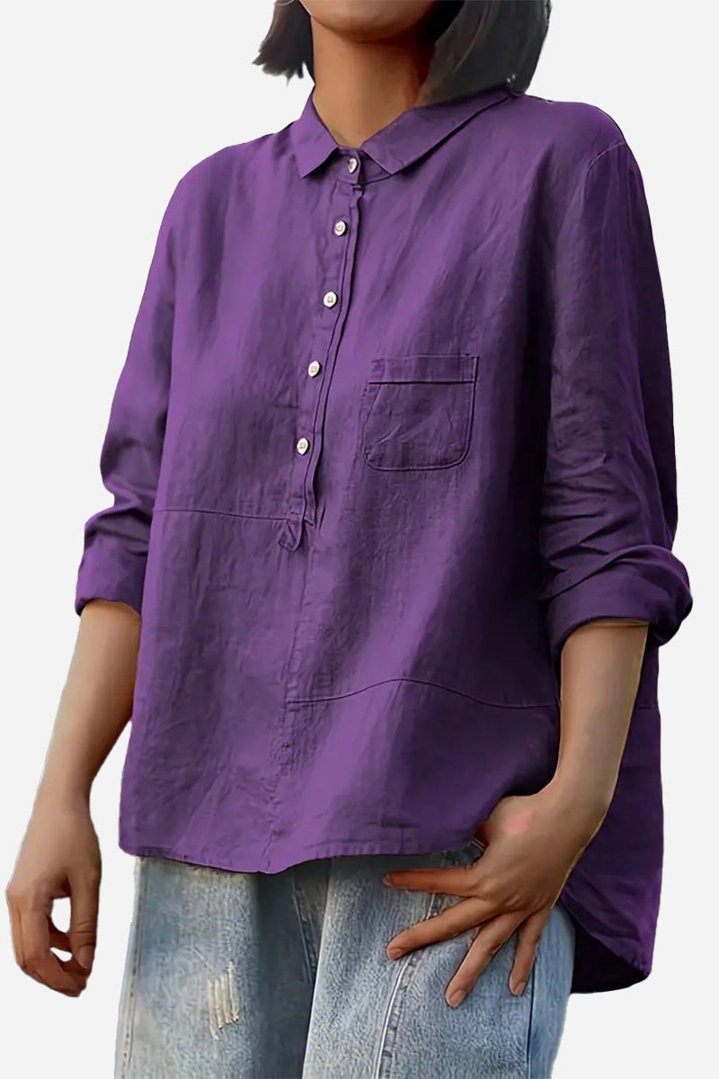 Alliyah | Vintage Cotton-Linen Shirt