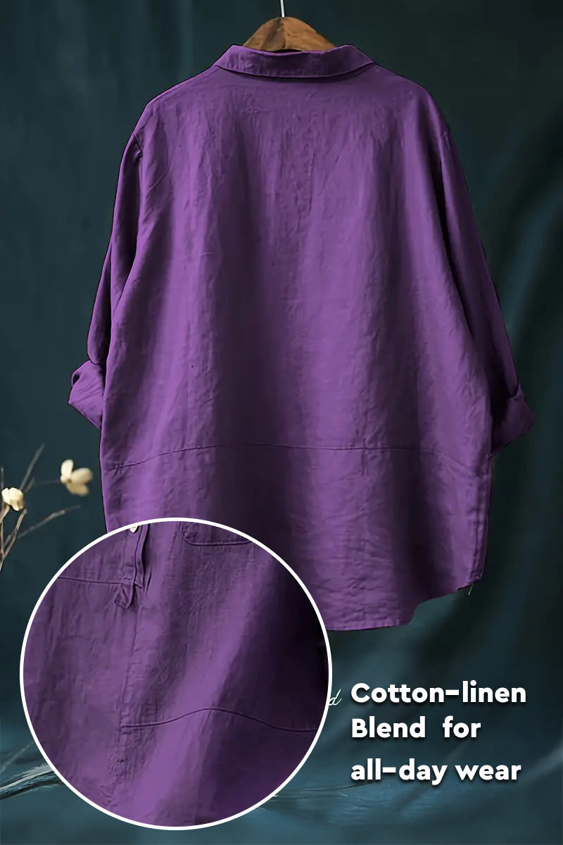 Alliyah | Vintage Cotton-Linen Shirt