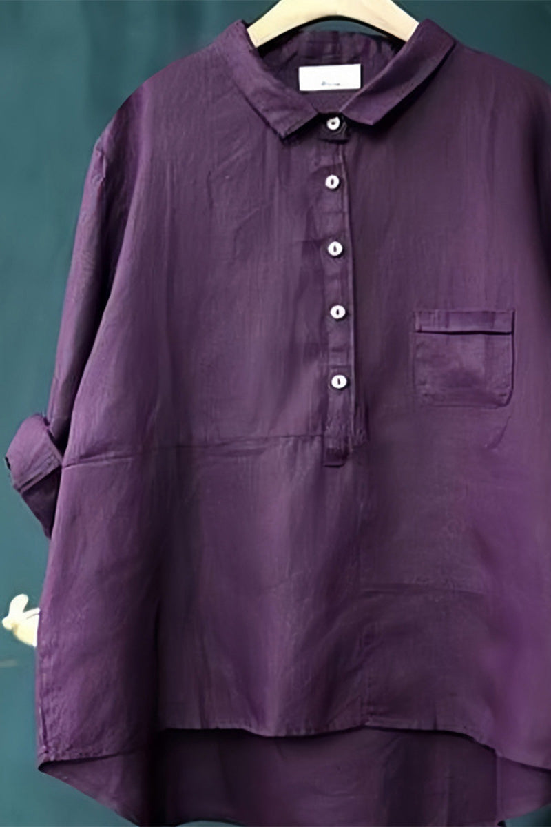 Alliyah | Vintage Cotton-Linen Shirt