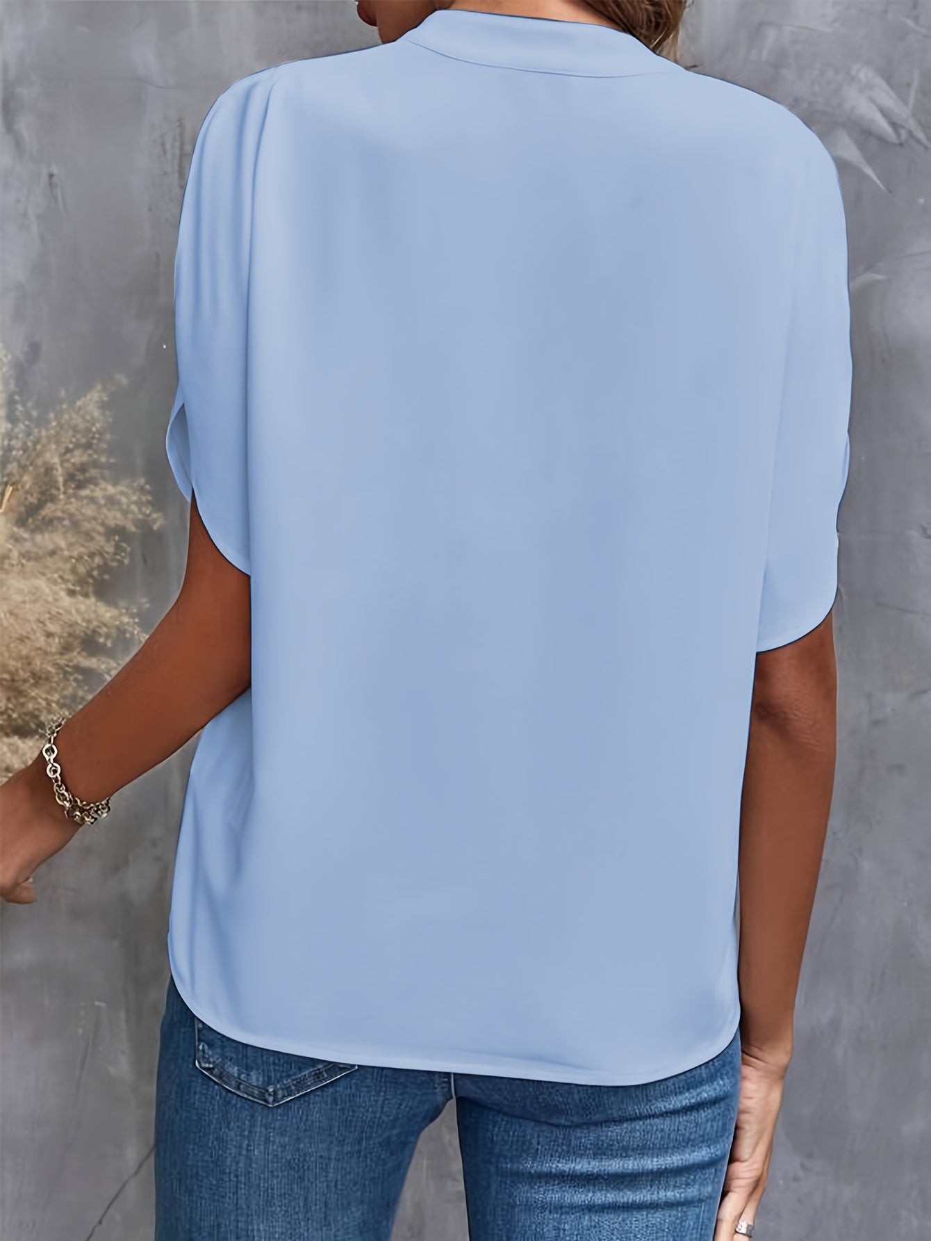 The Nancy - V Neck Elegant Blouse
