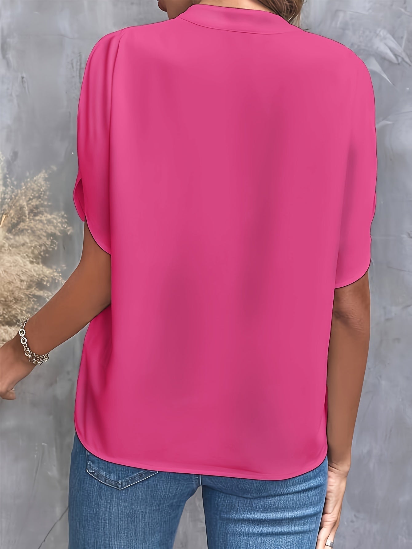 The Nancy - V Neck Elegant Blouse