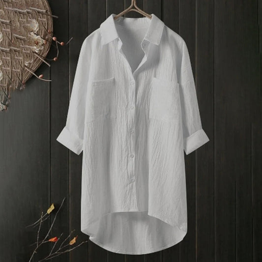 Nyora™ | Button-Down Shirt in Premium Cotton Blend