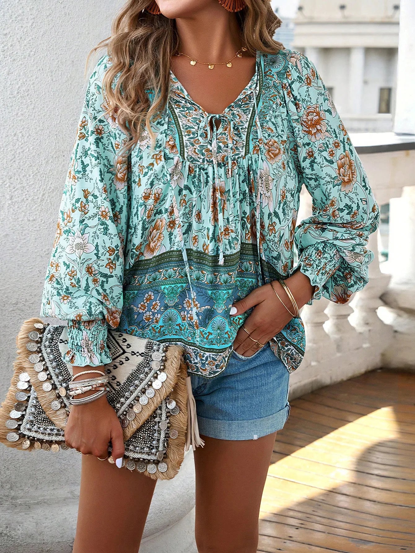 Tamsyn™ | Bohemian Floral Blouse