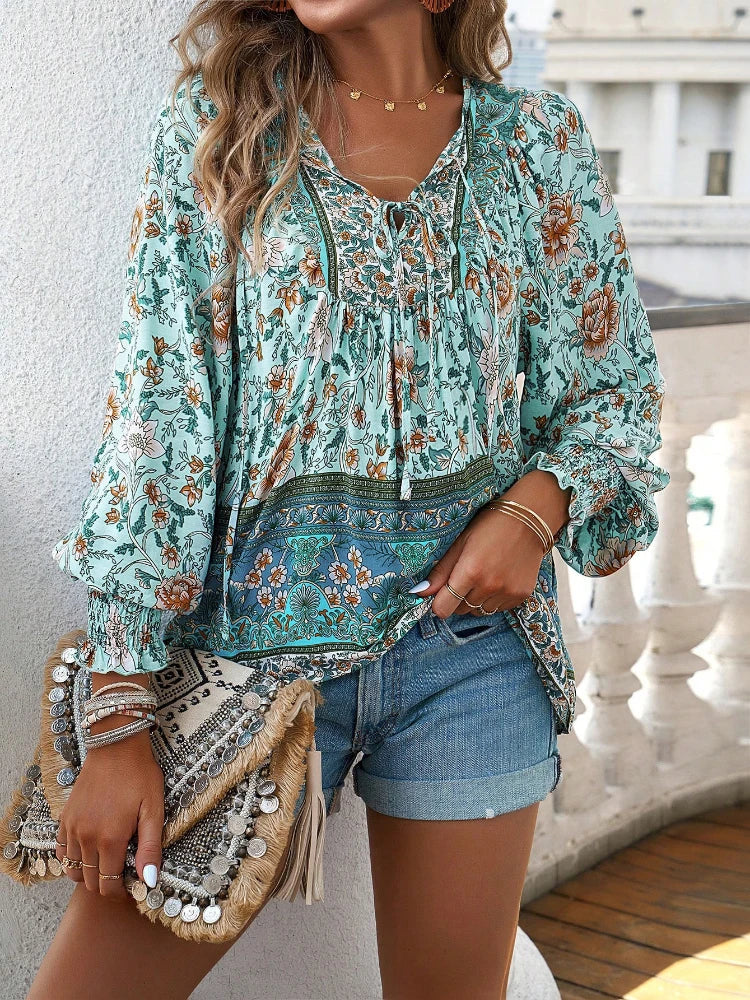 Tamsyn™ | Bohemian Floral Blouse