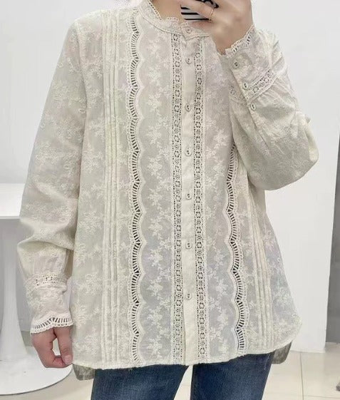 Zali™ | Embroidered Blouse – Elegant & Feminine