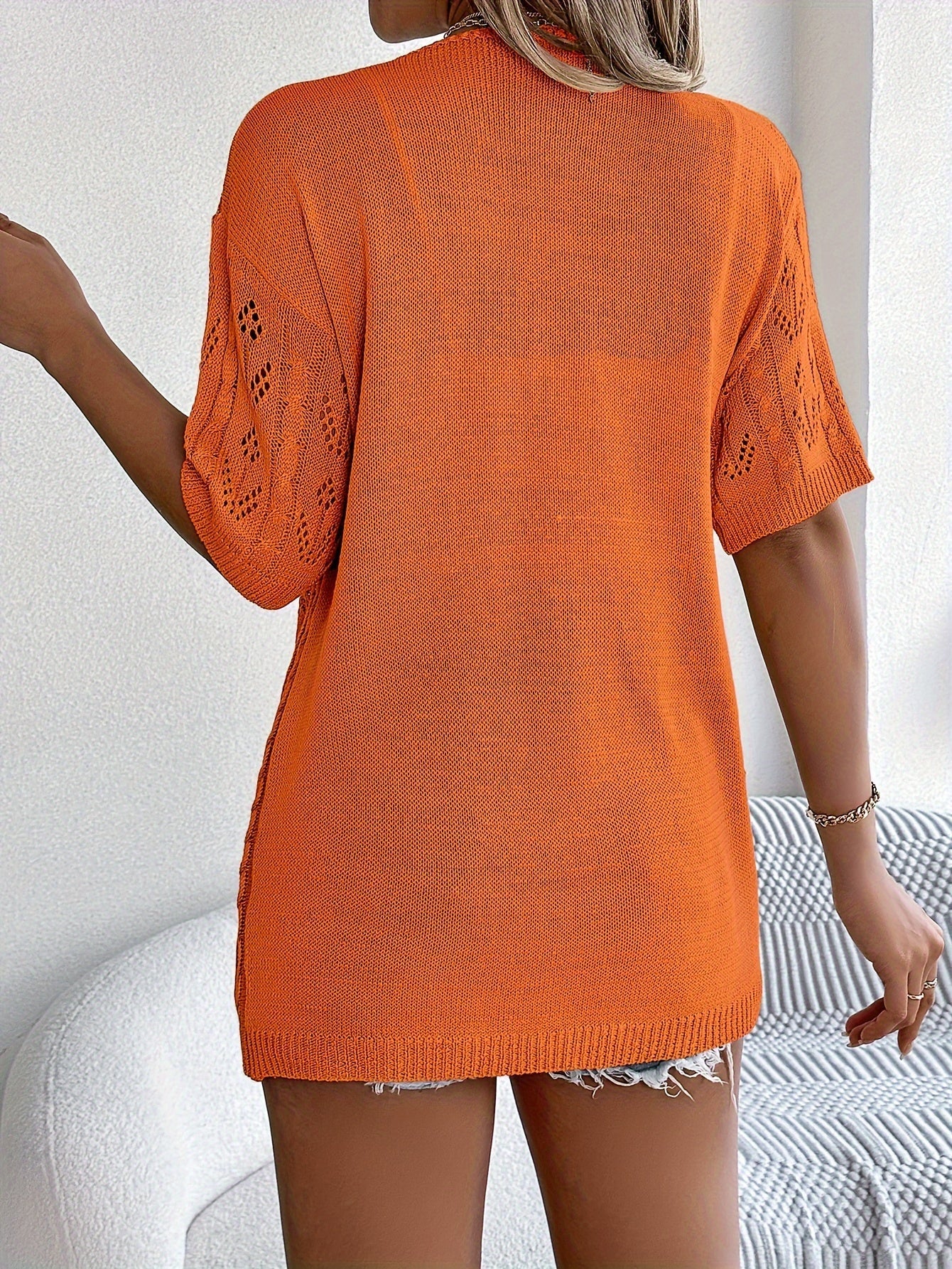 Yarindi™ | Sheer Knit Viscose Cardigan