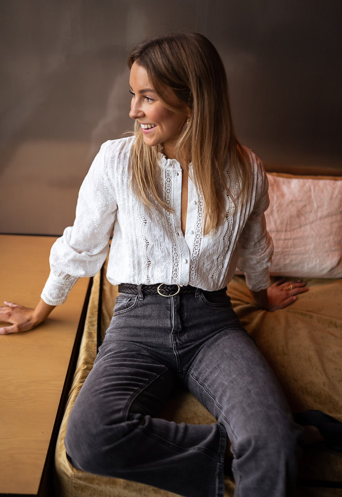 Zali™ | Embroidered Blouse – Elegant & Feminine