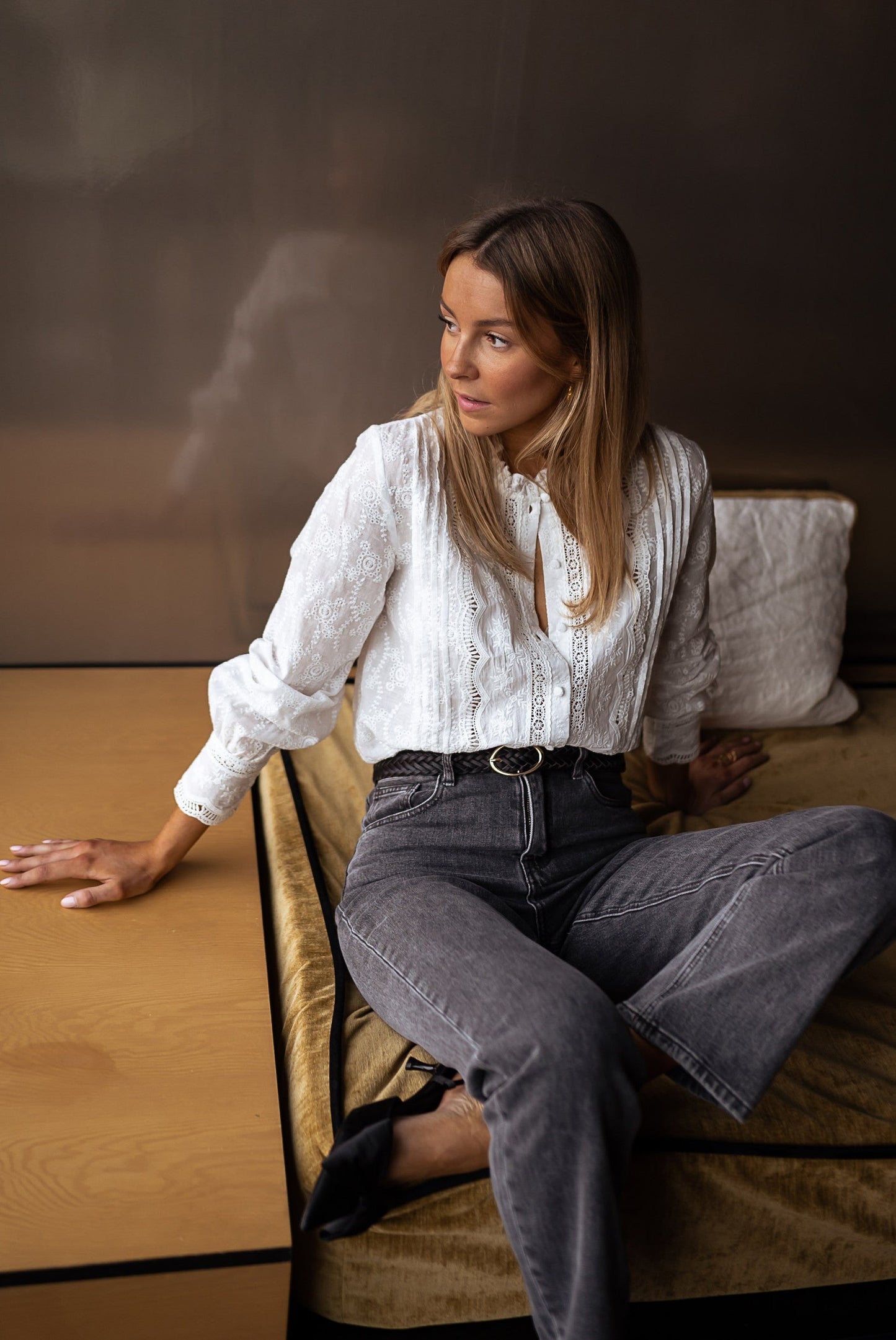 Zali™ | Embroidered Blouse – Elegant & Feminine