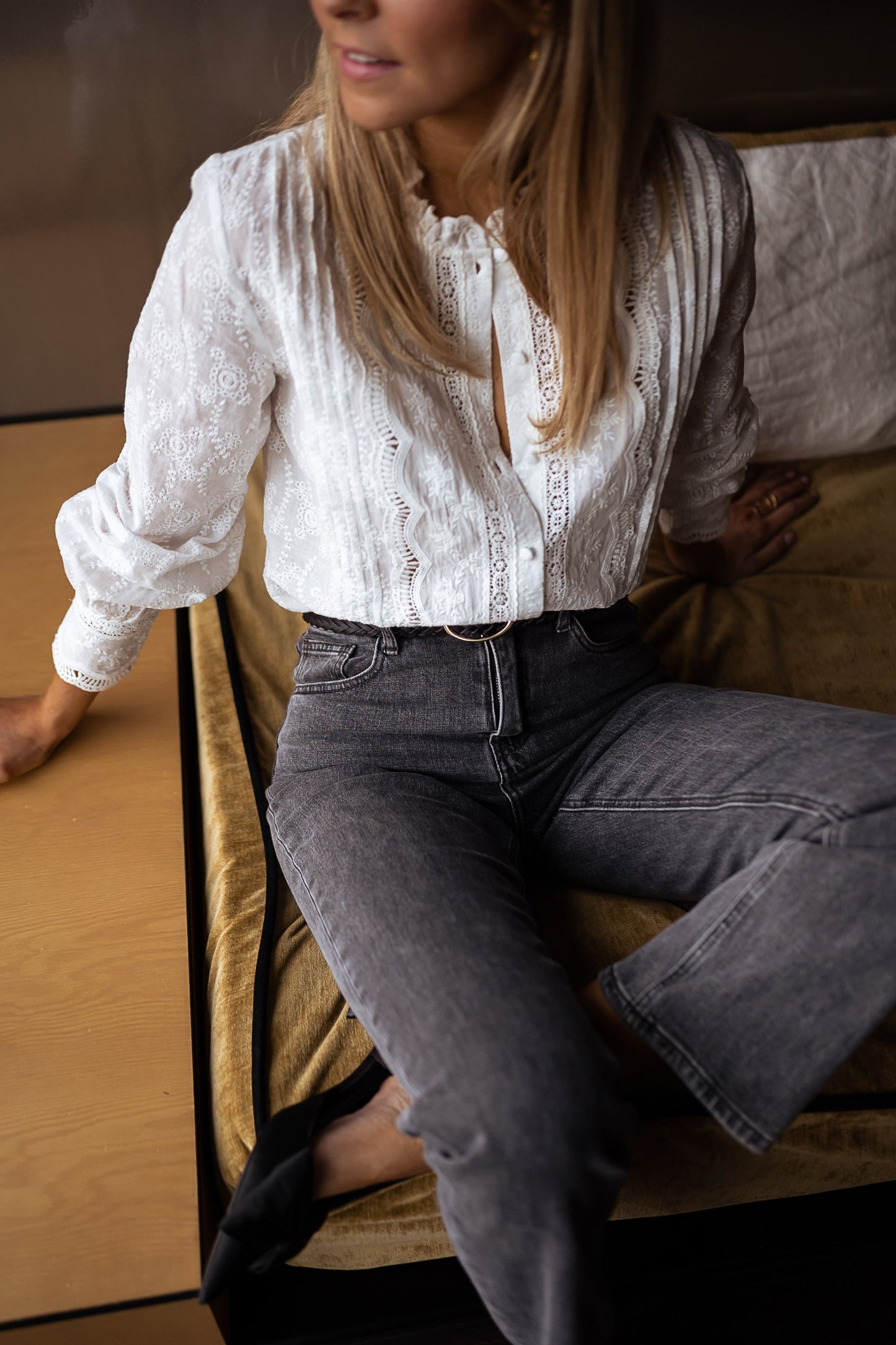 Zali™ | Embroidered Blouse – Elegant & Feminine