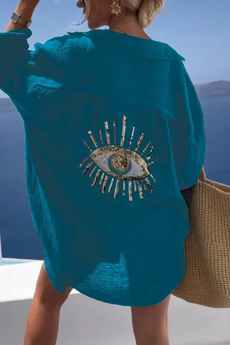 Aniya™ | Embellished Oversized Shirt