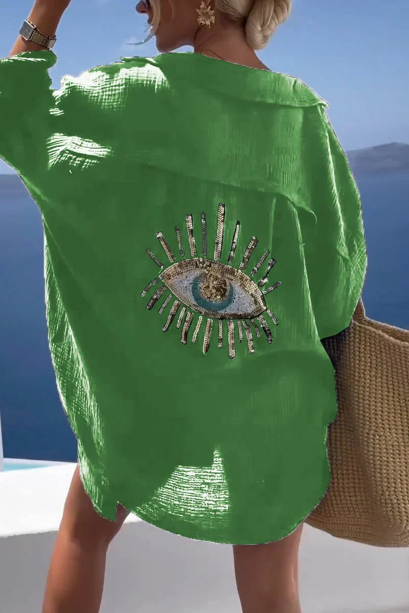 Aniya™ | Embellished Oversized Shirt