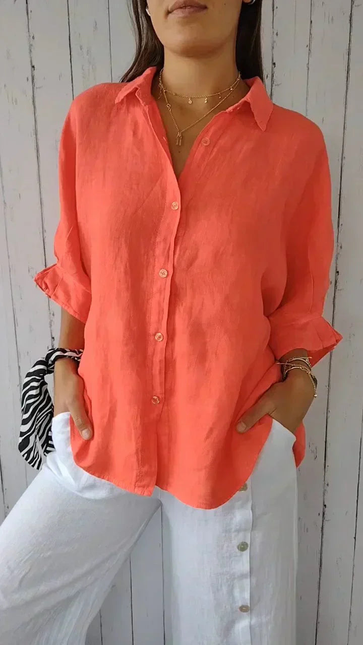 Kilea™ | Effortless Chic Linen Shirt