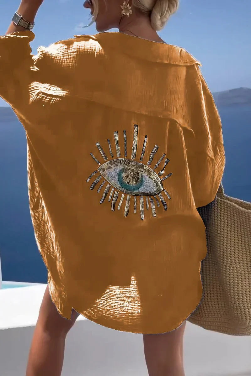 Aniya™ | Embellished Oversized Shirt