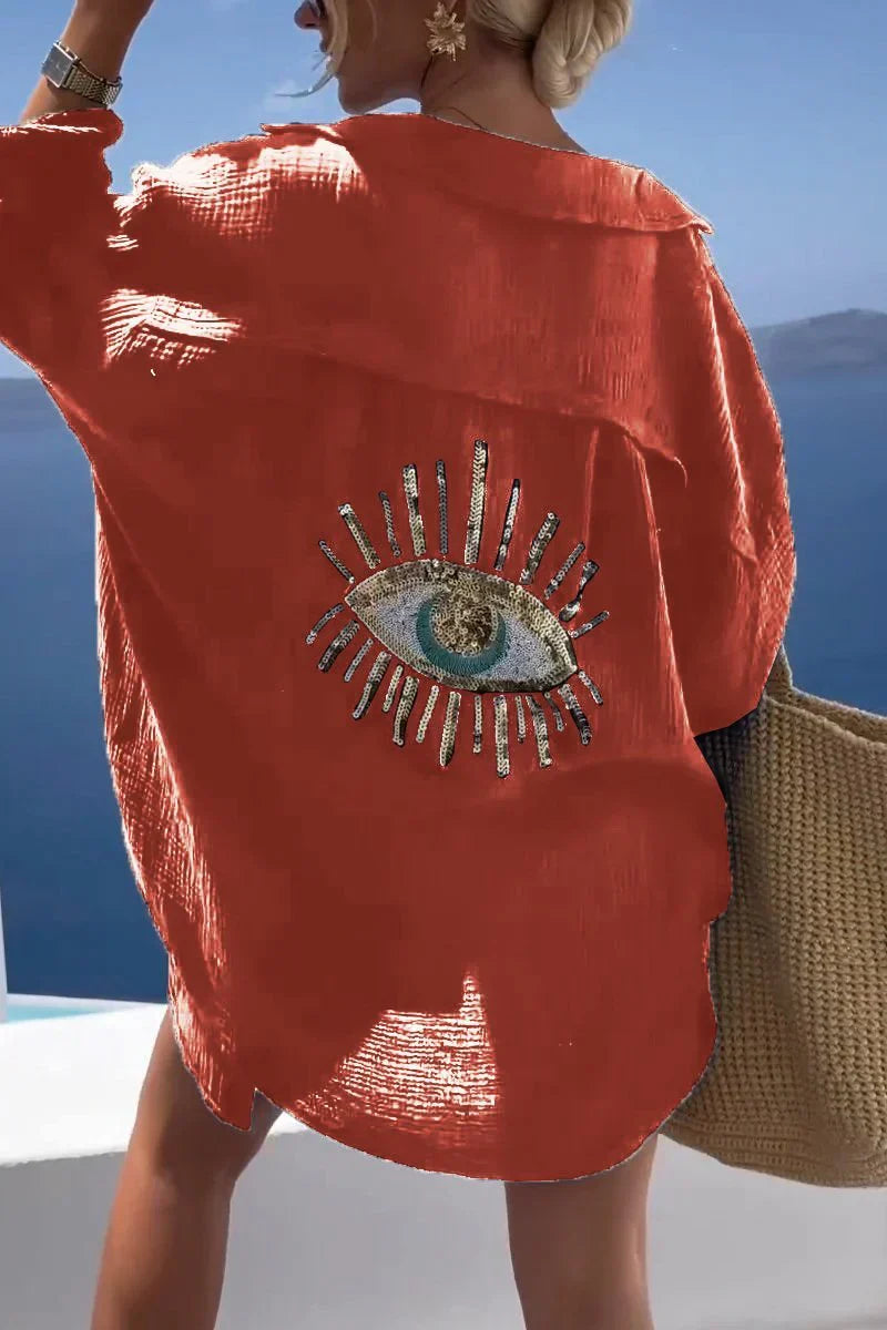 Aniya™ | Embellished Oversized Shirt