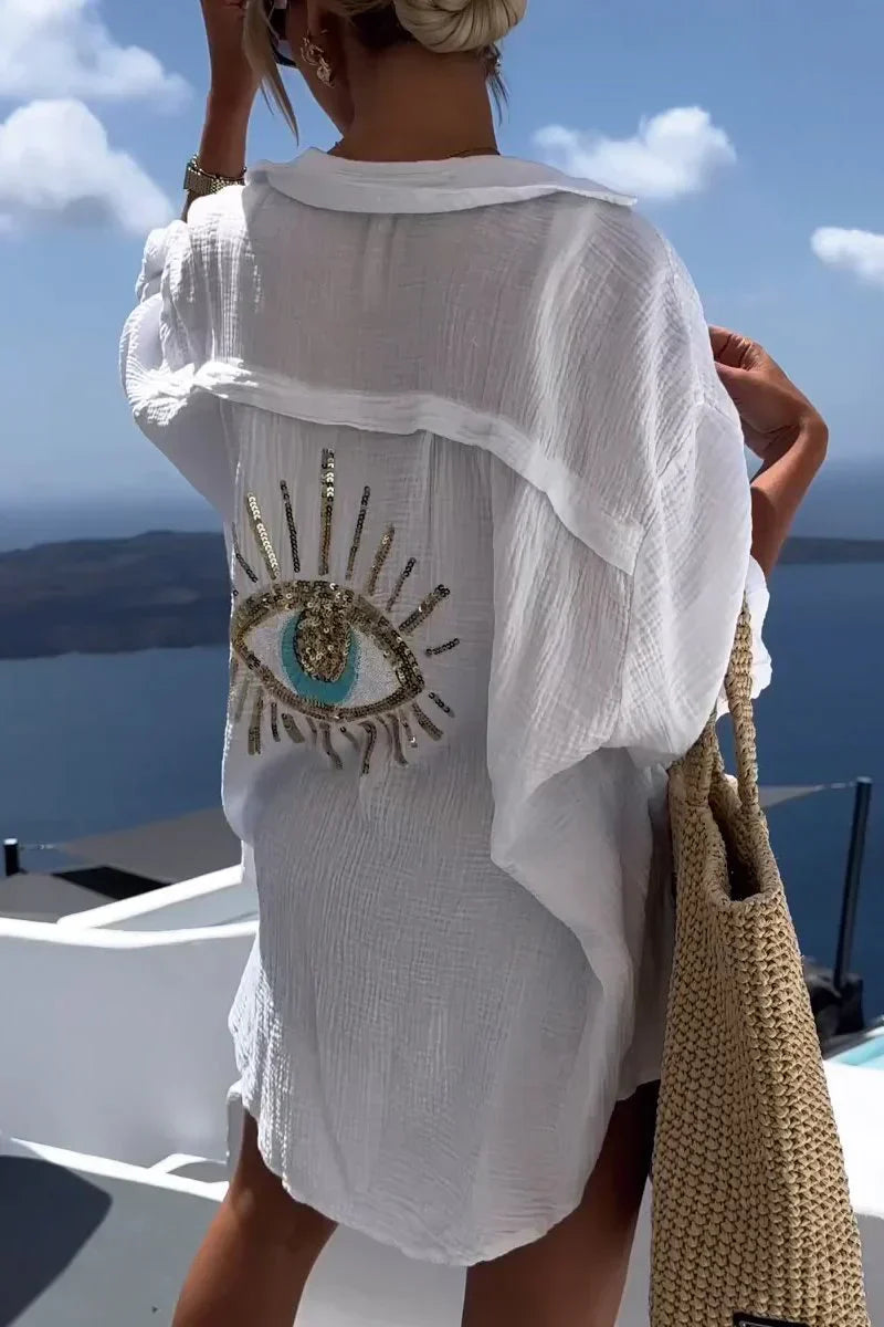 Aniya™ | Embellished Oversized Shirt