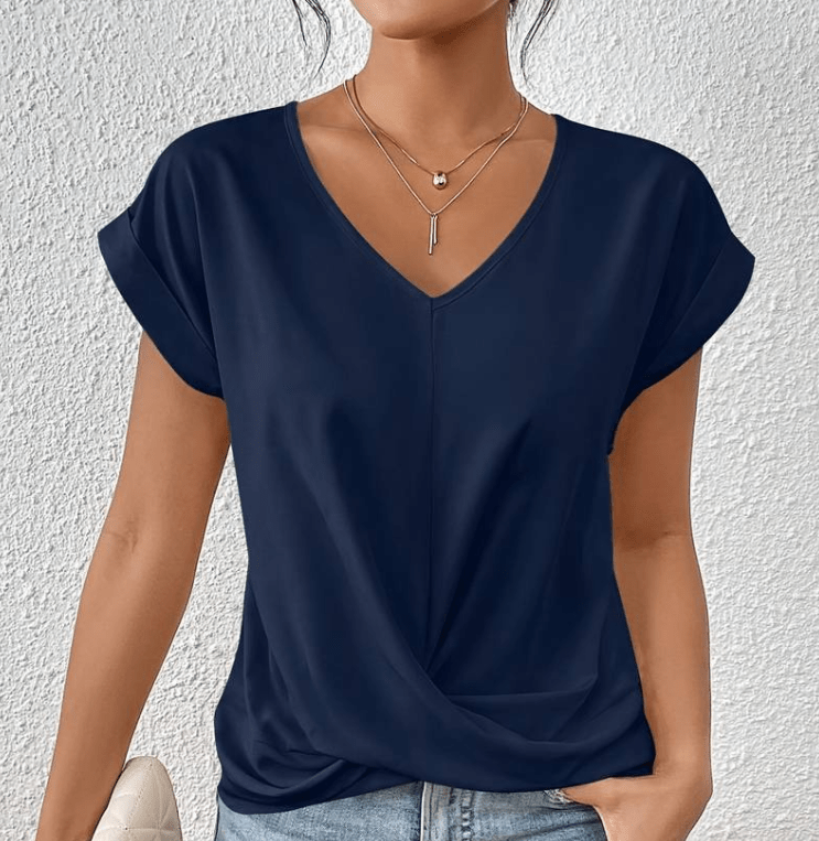 The Maple - Tummy tucking V-neck top