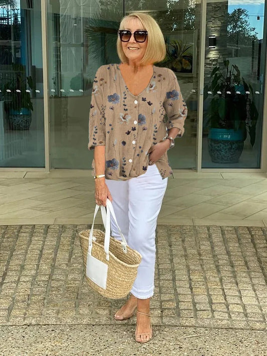 ANITA | ELEGANCKA KWIATOWA BLUZKA