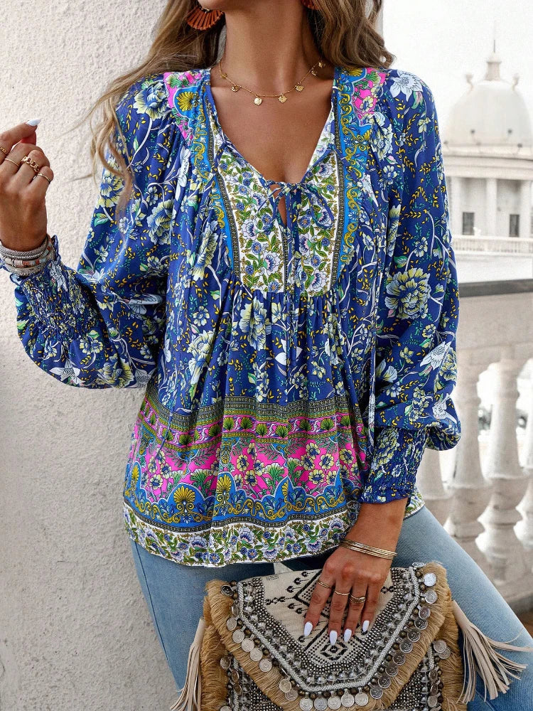 Tamsyn™ | Bohemian Floral Blouse