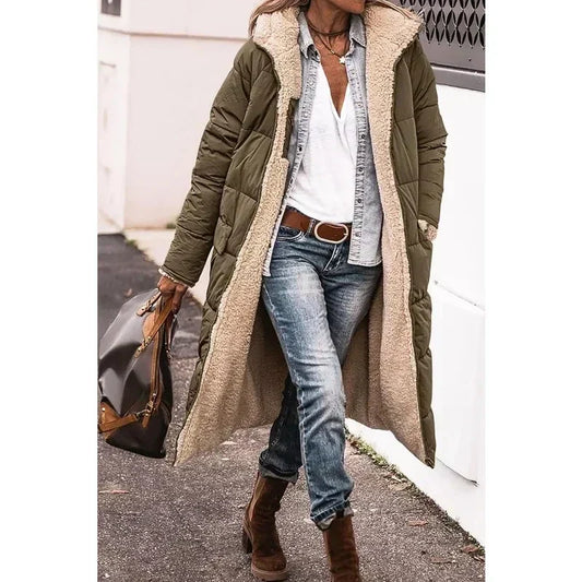 Zoe Belle™ | Longline Sherpa-Lined Winter Jacket