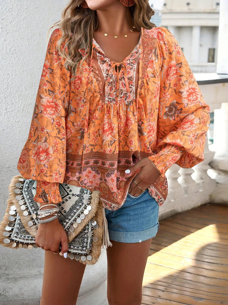 Tamsyn™ | Bohemian Floral Blouse
