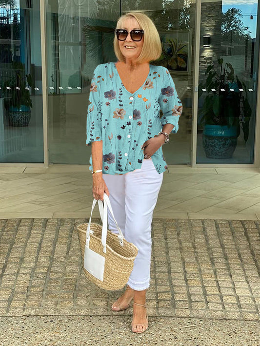 ANITA | ELEGANCKA KWIATOWA BLUZKA