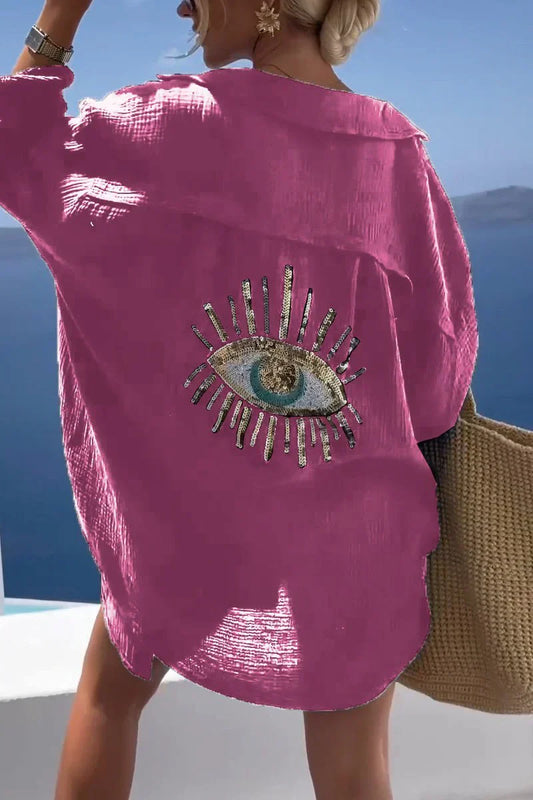 Aniya™ | Embellished Oversized Shirt