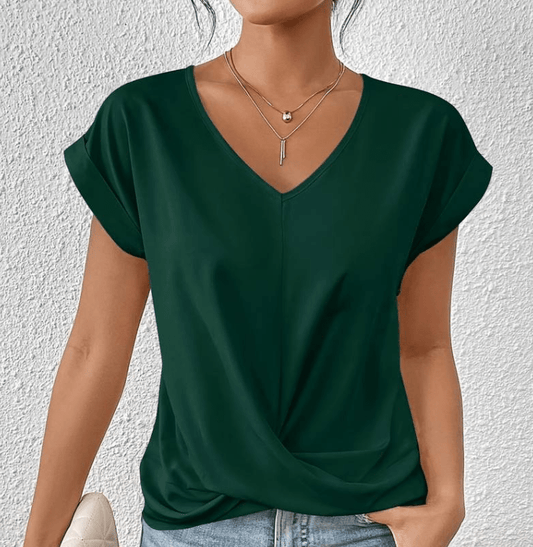 The Maple - Tummy tucking V-neck top