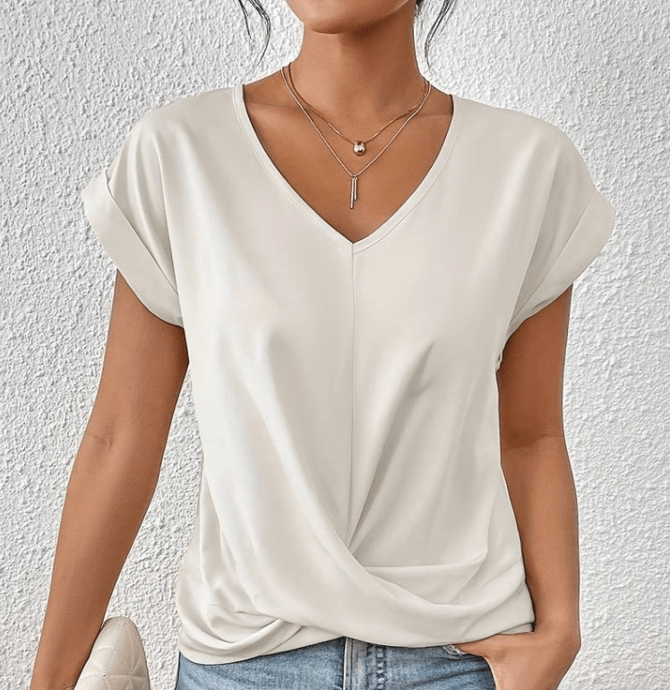 The Maple - Tummy tucking V-neck top