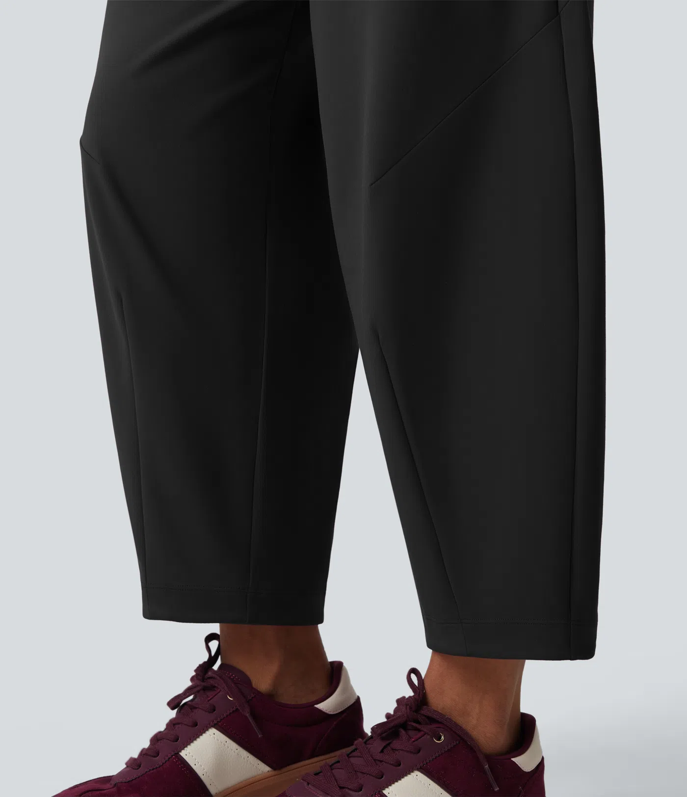 DayStretch – Casualowe Spodnie Barrel 7/8 z Kieszeniami